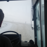Third day of the exam - on the bus towards Cardrona