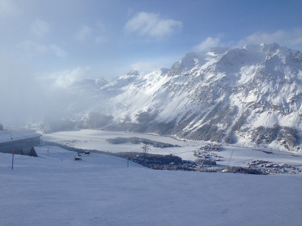 Not yet frozen lake
